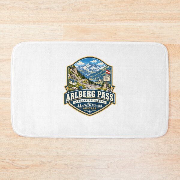 Item preview, Arlberg Pass Rhaetian Alps Austria Alpine Road Trip Traveler designed and sold by Star3NowForMe.