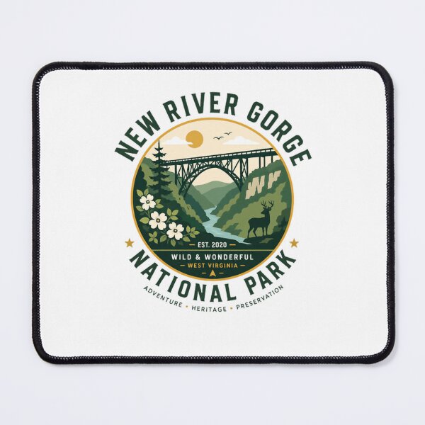 Item preview, New River Gorge National Park West Virginia Travel Souvenir designed and sold by Star3NowForMe.
