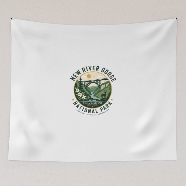 Item preview, New River Gorge National Park West Virginia Travel Souvenir designed and sold by Star3NowForMe.