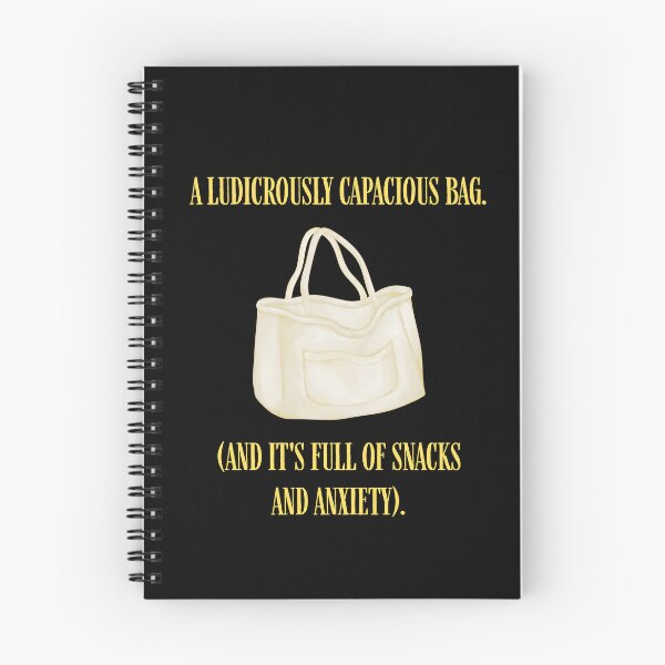 Item preview, Ludicrously Capacious Bag Snacks Anxiety Parody designed and sold by Mircea786.