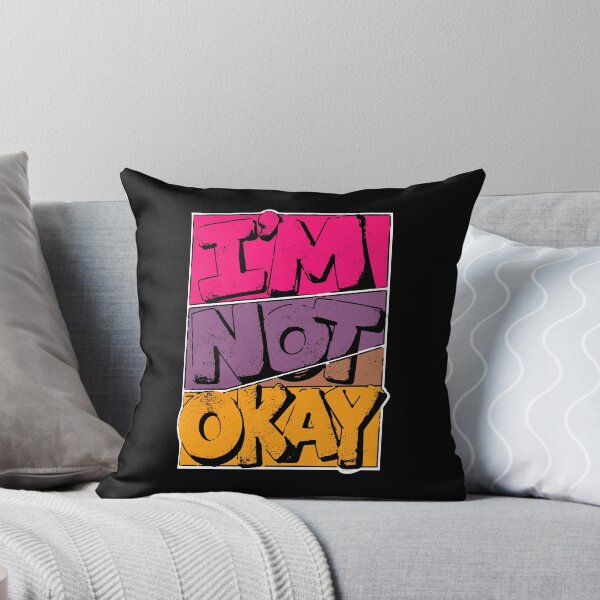 Item preview, I'm Not Okay Colorful Pop Art Retro Comic Quote designed and sold by snewen.