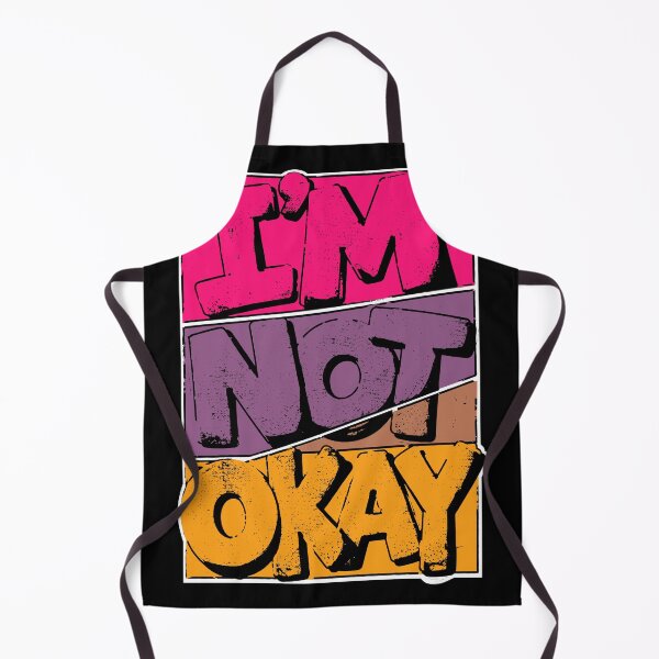 Item preview, I'm Not Okay Colorful Pop Art Retro Comic Quote designed and sold by snewen.