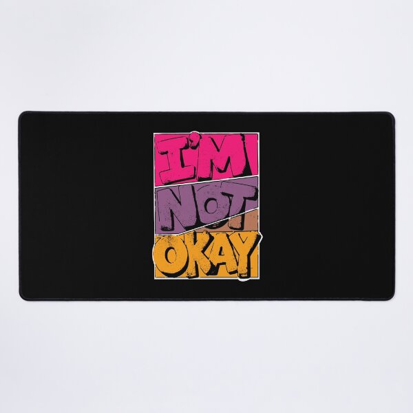 Item preview, I'm Not Okay Colorful Pop Art Retro Comic Quote designed and sold by snewen.