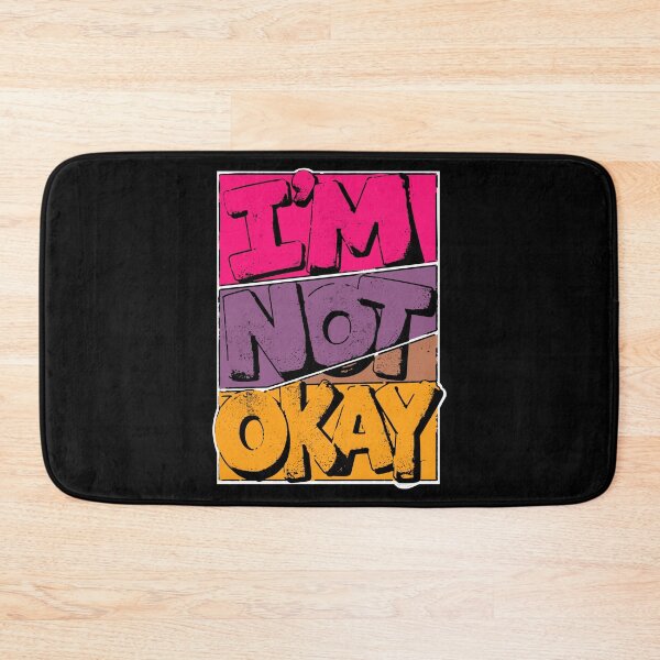 Item preview, I'm Not Okay Colorful Pop Art Retro Comic Quote designed and sold by snewen.