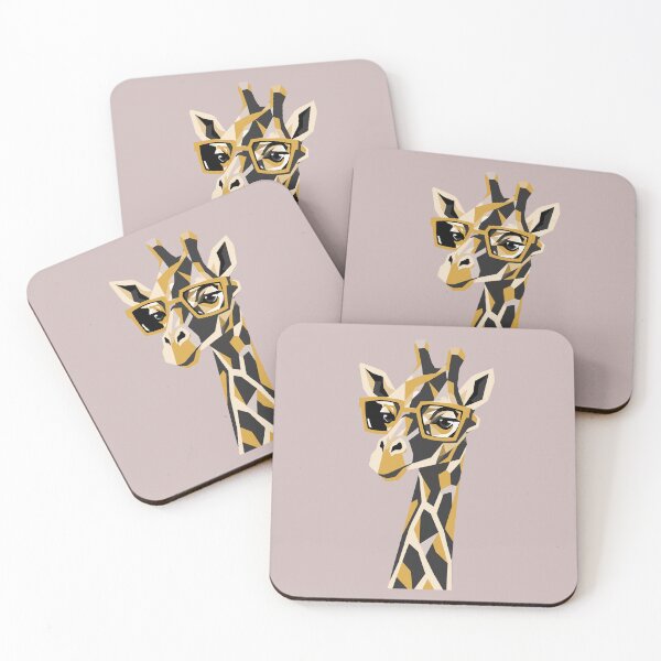 Item preview, Smart Giraffe Wearing Glasses Cubism Art Funny Teacher Animal Design designed and sold by alenaz.