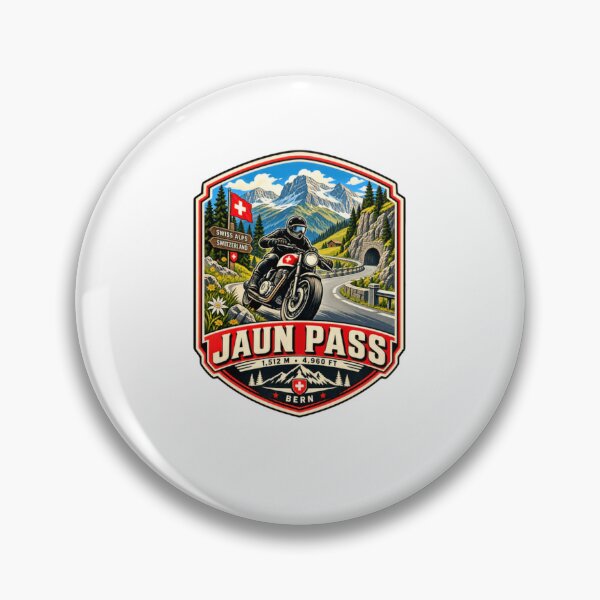 Item preview, Jaun Pass Swiss Alps Switzerland Motorcycle Rider Adventure Bern designed and sold by Star3NowForMe.