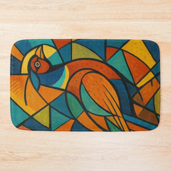Item preview, Colourful Pheasant – A Cubist Painting designed and sold by GalleryKauffeld.