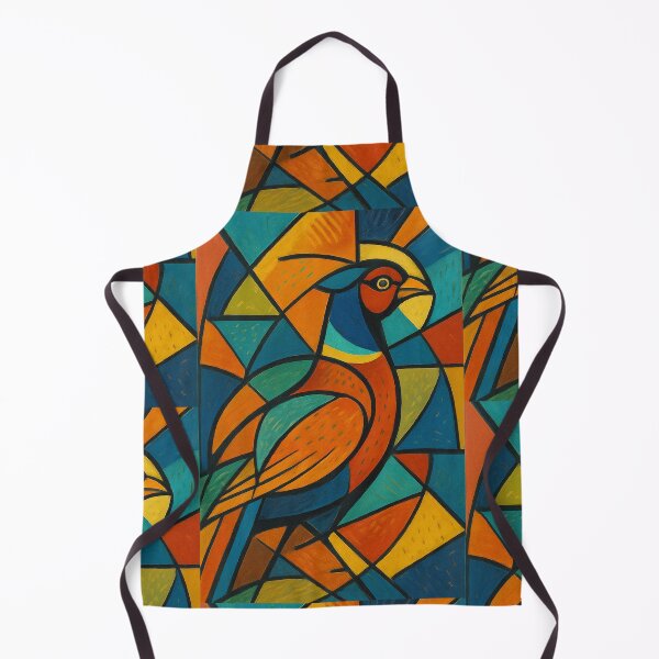 Item preview, Colourful Pheasant – A Cubist Painting designed and sold by GalleryKauffeld.