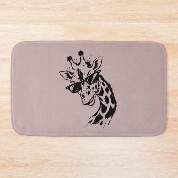 Item preview, Giraffe Funny Groovy Ink Art Black Sunglasses AfricanVibes designed and sold by alenaz.