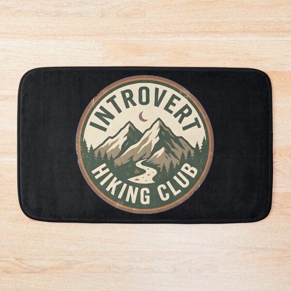 Item preview, Introvert Hiking Club Vintage Mountain Badge Funny Outdoor Camping Gift designed and sold by MCV-Designs.