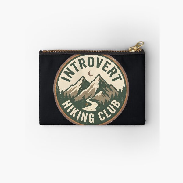 Item preview, Introvert Hiking Club Vintage Mountain Badge Funny Outdoor Camping Gift designed and sold by MCV-Designs.