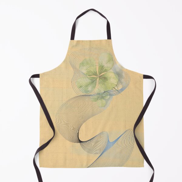 Item preview, Abstract surreal decorative art print with clover and fluid lines. designed and sold by Diseño que alegran tu día.