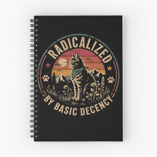 Item preview, Radicalized By Basic Decency Cat Feline Lover Values designed and sold by SkeletonsDanger.