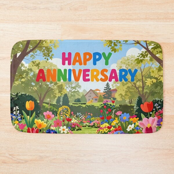 Item preview, Happy Anniversary – Romantic Spring Garden Love designed and sold by Nomad-Maynard.