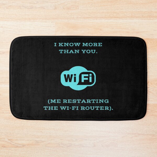 Item preview, I Know More Than You Wi Fi Funny Parks Rec Parody designed and sold by Mircea786.