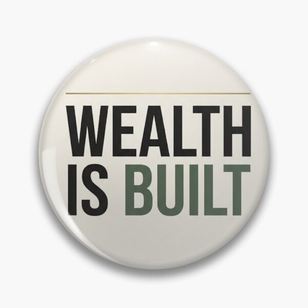Item preview, Wealth Is Built Minimalist Wealth Poster designed and sold by Zaramodo.