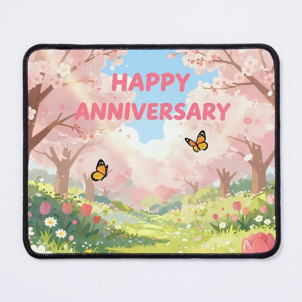 Item preview, Happy Anniversary – Romantic Spring Garden Love designed and sold by Nomad-Maynard.