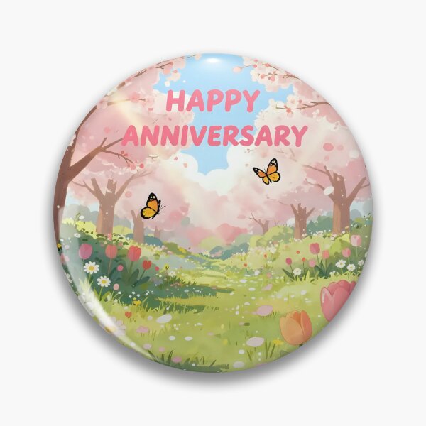 Item preview, Happy Anniversary – Romantic Spring Garden Love designed and sold by Nomad-Maynard.