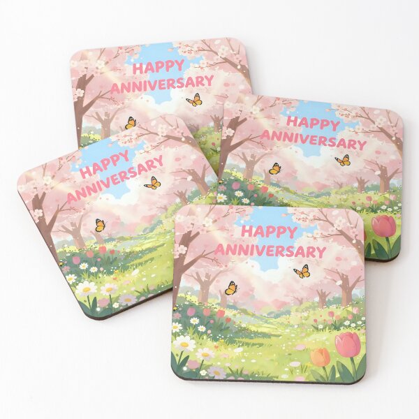Item preview, Happy Anniversary – Romantic Spring Garden Love designed and sold by Nomad-Maynard.