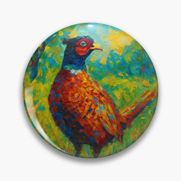 Item preview, Pheasant – An Impressionistic Oil Painting designed and sold by GalleryKauffeld.
