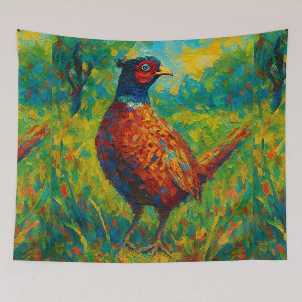 Item preview, Pheasant – An Impressionistic Oil Painting designed and sold by GalleryKauffeld.
