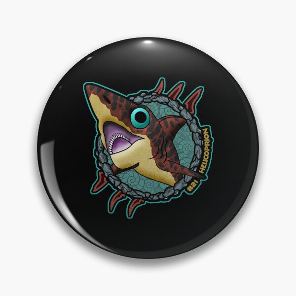 Item preview, Helicoprion | Pocket Dinosaurs #21 | Cute Chibi Prehistoric Shark Design designed and sold by Grimtech Workshop.