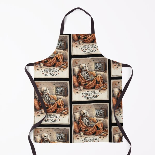 Item preview, Vintage Halloween Skeleton Watching Horror Movies | Autumn Vibes designed and sold by LUKOWEAR.