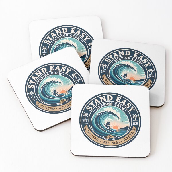 Item preview, Stand Easy Veteran Surf Club Logo Sunshine Coast - Main Version designed and sold by jaida-roperx.
