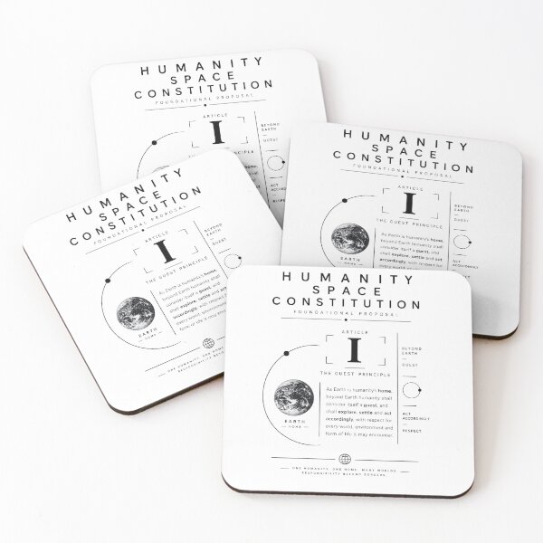 Item preview, Humanity Space Constitution Guest Principle designed and sold by VisualWeight.