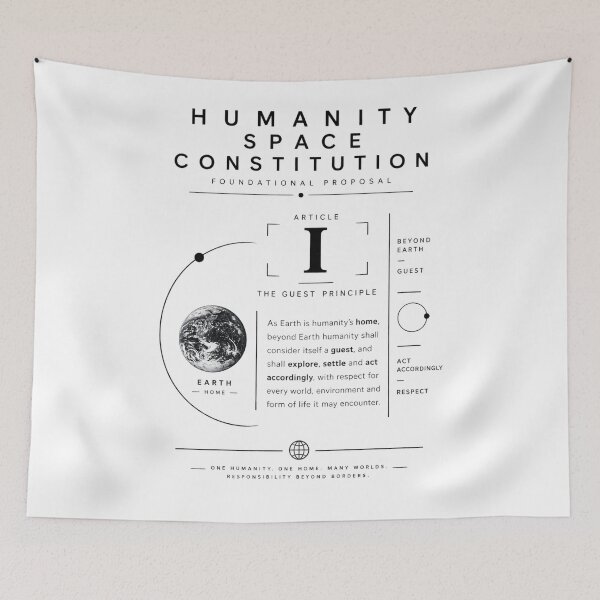 Item preview, Humanity Space Constitution Guest Principle designed and sold by VisualWeight.