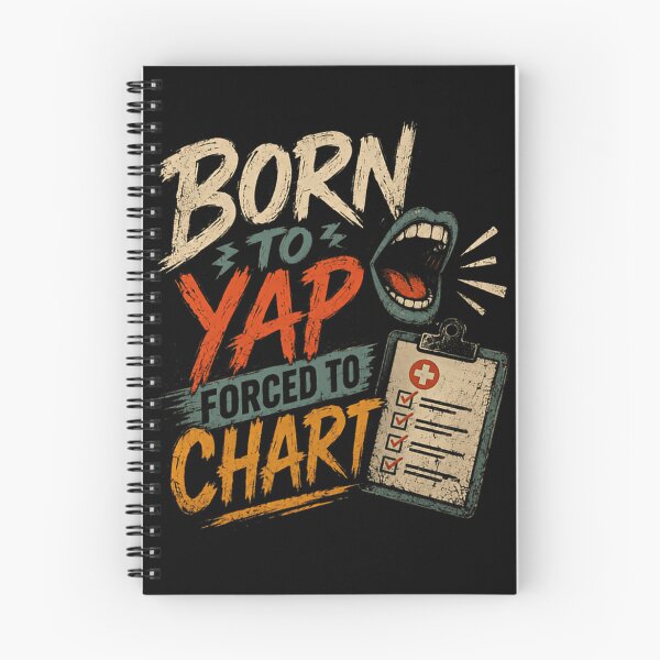 Item preview, Born To Yap Forced To Chart Nurse Medical Professional designed and sold by HumansStuck12.