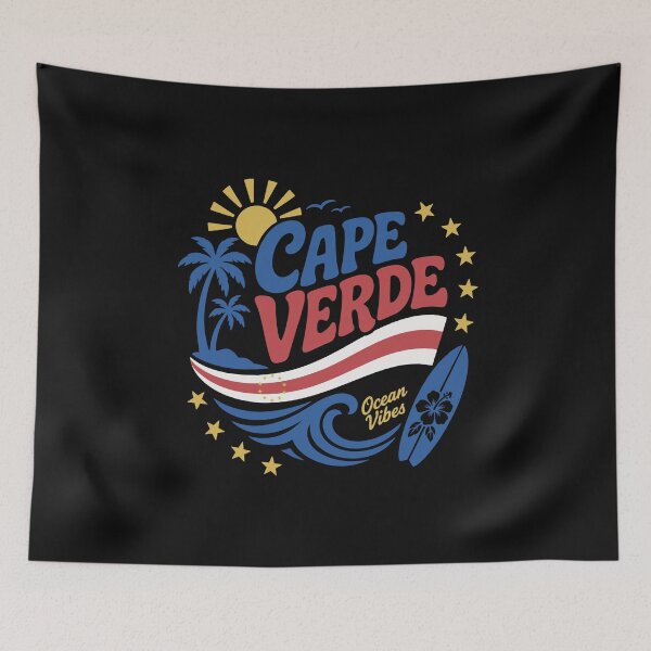 Item preview, Cape Verde Flag Cape Verdean Surfing Ocean Vibes designed and sold by alenaz.