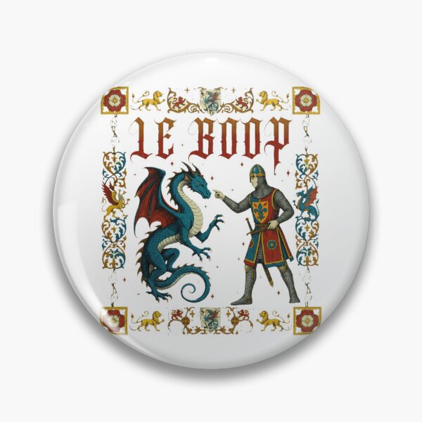 Item preview, Le Boop Knight Dragon Medieval Funny  designed and sold by TishMiryah.