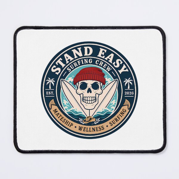 Item preview, Stand Easy Veteran Surf Club Logo Sunshine Coast - Male Version Red Beanie designed and sold by jaida-roperx.