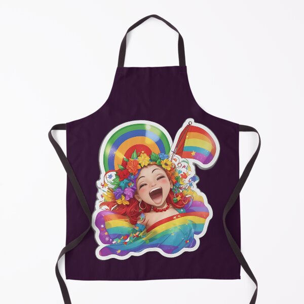 Item preview, prideful, pride girl, colorful, celebrate , rainbow, flag, pride month designed and sold by KiraChie.