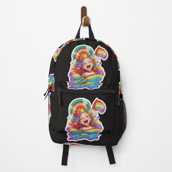 Item preview, prideful, pride girl, colorful, celebrate , rainbow, flag, pride month designed and sold by KiraChie.