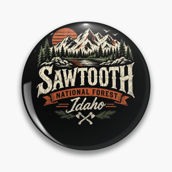 Item preview, Sawtooth National Forest Idaho Mountains Nature Outdoors Travel Adventure designed and sold by HumansStuck12.