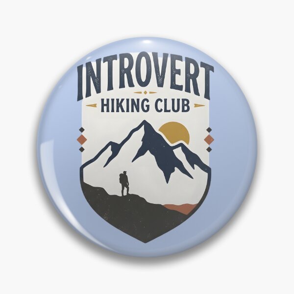 Item preview, Introvert Hiking Club Vintage Expedition Shield Retro Mountain Hiker Gift designed and sold by MCV-Designs.