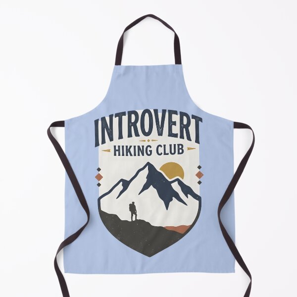 Item preview, Introvert Hiking Club Vintage Expedition Shield Retro Mountain Hiker Gift designed and sold by MCV-Designs.