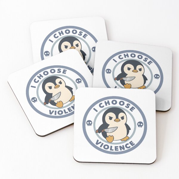 Item preview, I Choose Violence - Cute Angry Penguin With Knife Meme designed and sold by serah-pasc.