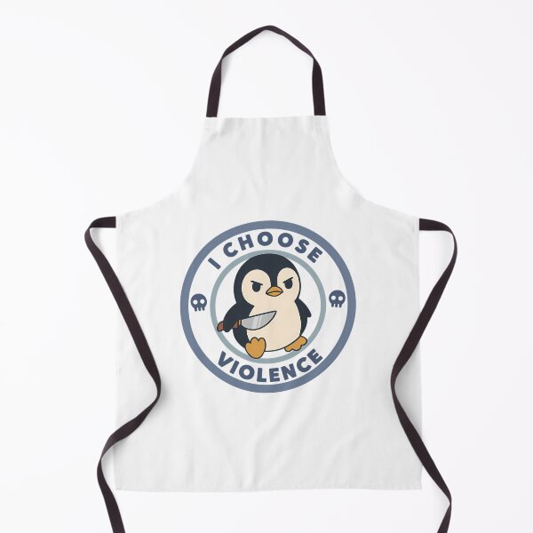 Item preview, I Choose Violence - Cute Angry Penguin With Knife Meme designed and sold by serah-pasc.