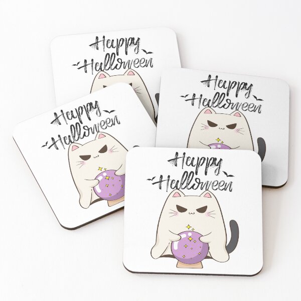 Item preview, Cute Halloween Crystal Ball Cat designed and sold by     Sela Art .