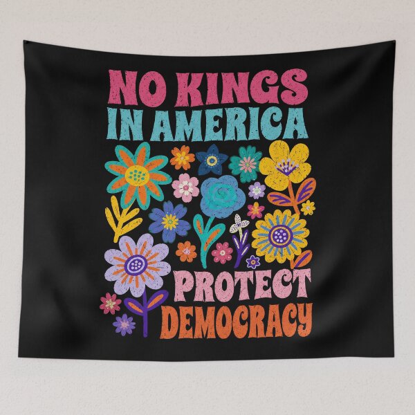 Item preview, Protect Democracy Floral designed and sold by Ribeiro-Art.