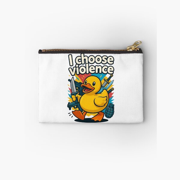 Item preview, I Choose Violence  Cute But Dangerous Duck Meme Design designed and sold by serah-pasc.