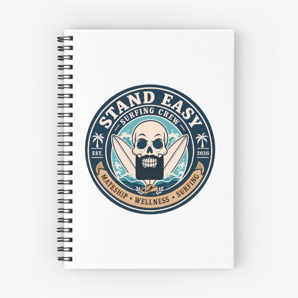Item preview, Stand Easy Veteran Surf Club Logo Sunshine Coast - Male Version Square Black Beard designed and sold by jaida-roperx.