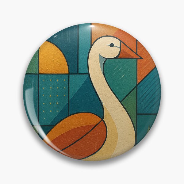 Item preview, Graceful Goose – A cubist Bird illustration. designed and sold by GalleryKauffeld.