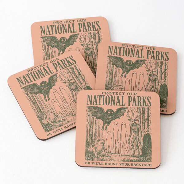 Item preview, Protect Our National Parks, Cryptidcore, Haunt Your Backyard designed and sold by Art-Monnard.