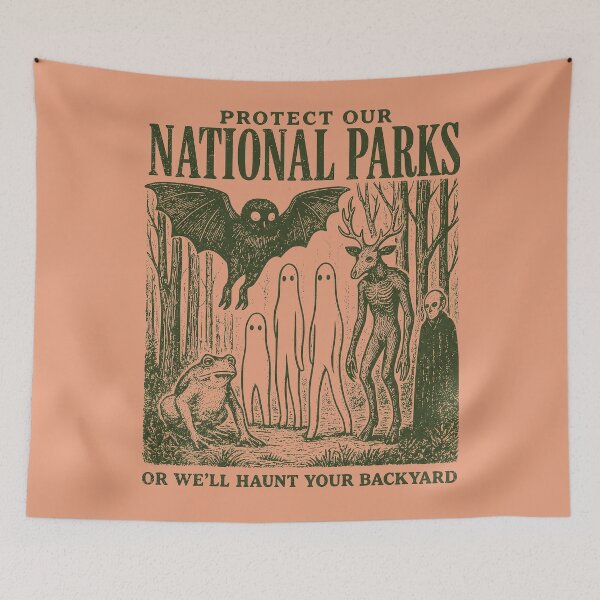 Item preview, Protect Our National Parks, Cryptidcore, Haunt Your Backyard designed and sold by Art-Monnard.