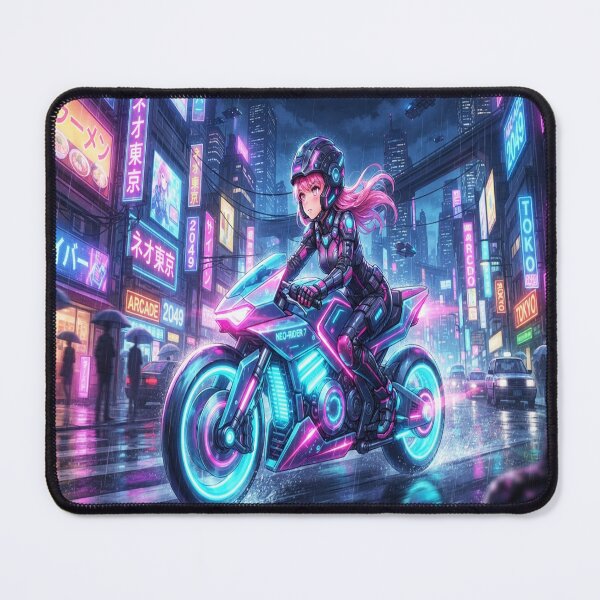 Item preview, Neo Tokyo Highway Midnight Rider designed and sold by JMAVILA ART.