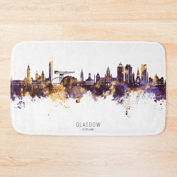Item preview, Glasgow Scotland Skyline designed and sold by ArtPrints.